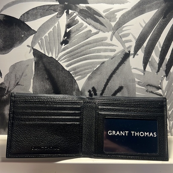 NWT Grant Thomas Black Pebble Wallet! ID Holder, Card Holders, Cash Holders! - Picture 3 of 9